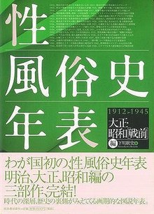 【バーゲンブック】性風俗史年表 1912-1945 大正・昭和戦前編