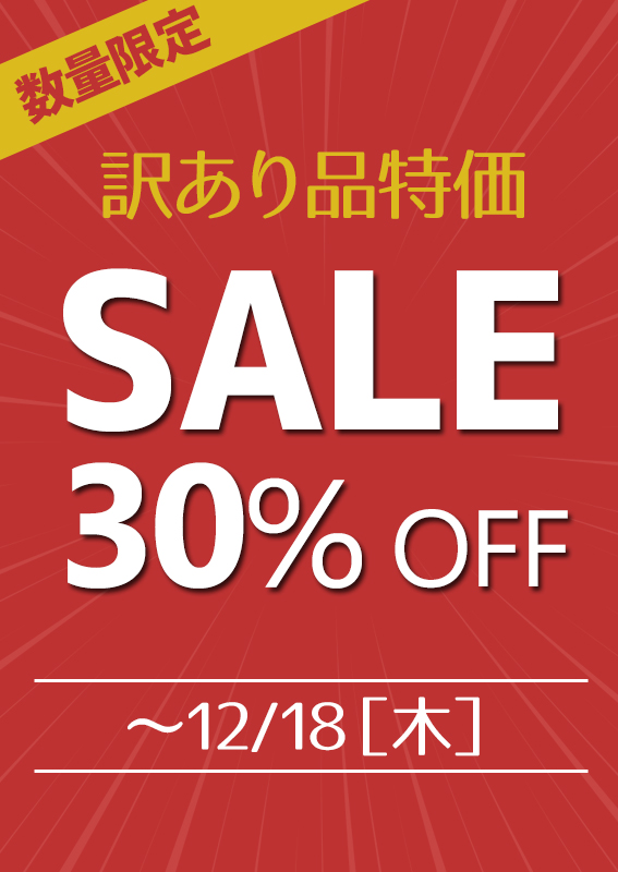 訳あり品特価