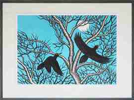 版画 くまげらのはる 2