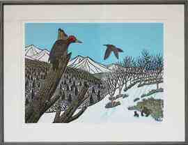 版画 くまげらのはる 3