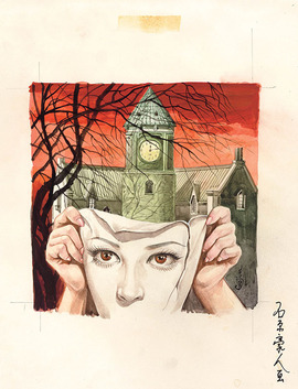 石原豪人 複製原画「ゆうれい塔」