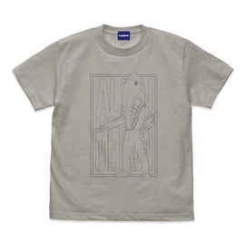 メトロン星人 イラストタッチTシャツ ［ウルトラセブン］ L・LIGHT GRAY