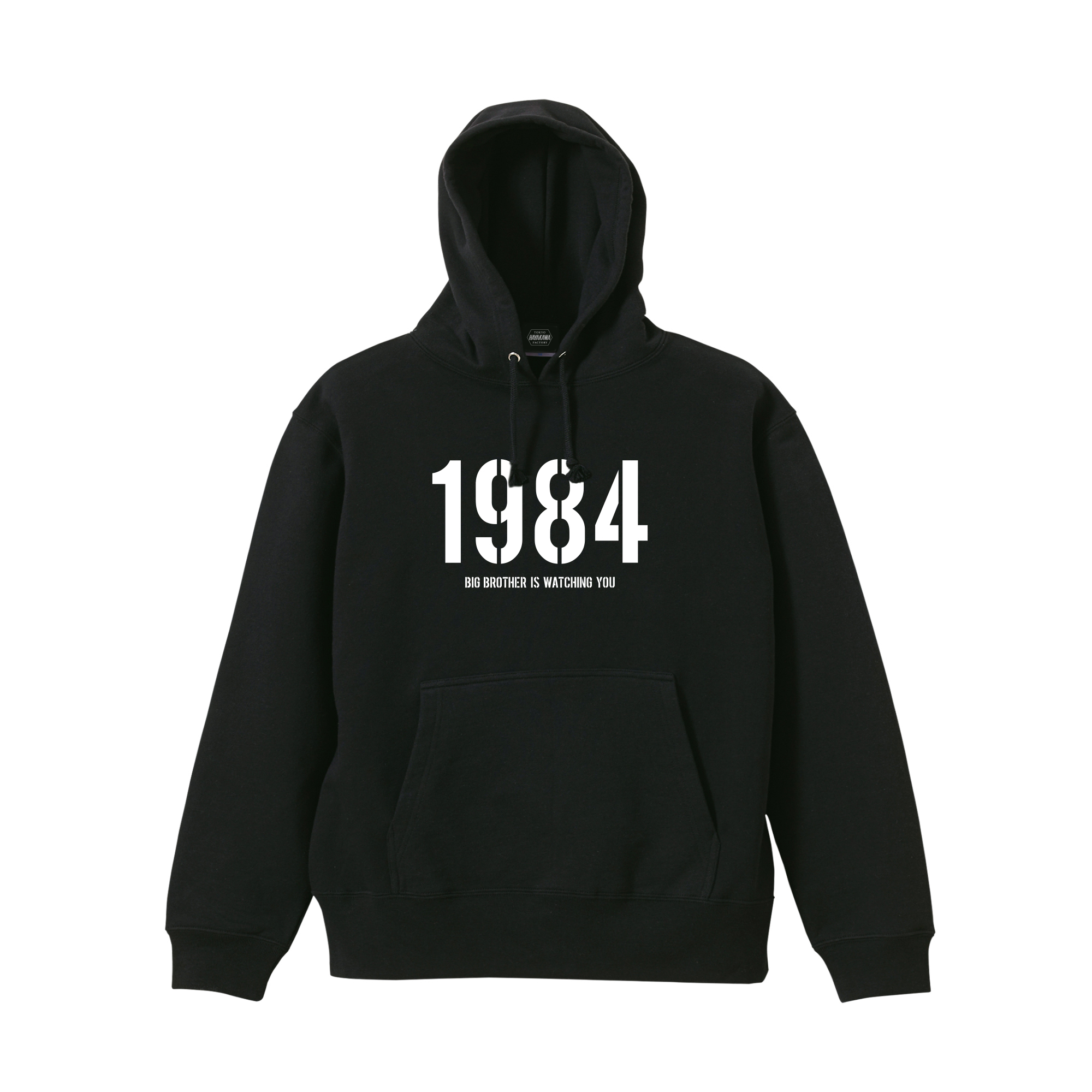 パーカー スウェット・プルオーバー ジョージ・オーウェル 一九八四年 黒 M