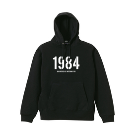 パーカー スウェット・プルオーバー ジョージ・オーウェル 一九八四年 黒 L