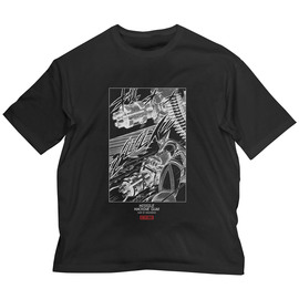 原作版 ゲッターロボ ミサイルマシンガンVer. ビッグシルエットTシャツ ［ゲッターロボ］ XL・BLACK