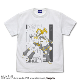 鏡音リン・レン Tシャツ えー助 Ver. ［鏡音リン・レン］ L・WHITE