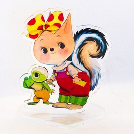 こりすのぽっこちゃん アクリルスタンド ［虫めがねのぽっこちゃん］