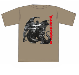 生賴範義 ゴジラVSキングギドラ Tシャツ XXL・サンドカーキ