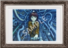 【直筆サイン入り】安倍吉俊 複製原画『serial experiments lain』