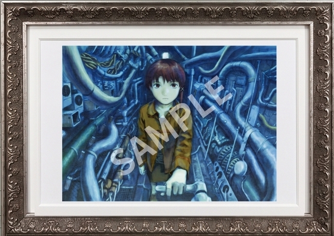 【直筆サイン入り】安倍吉俊 複製原画『serial experiments lain』