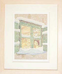 アルプスの少女ハイジ・冬 ジクレー版画（300部限定生産・直筆サイン 